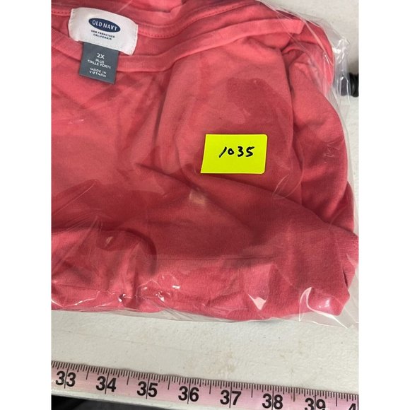 Old Navy Women's Plus Orange Ruffled Hem Sleeveless Tunic Top Shirt Size 2X - Picture 8 of 8